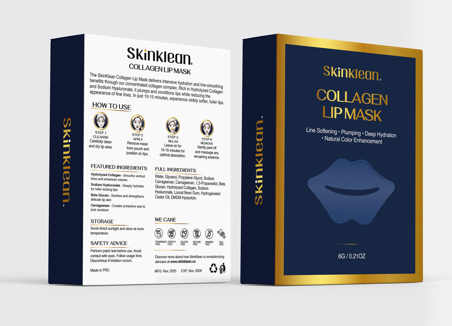 SkinKlean© Collagen Lip Mask