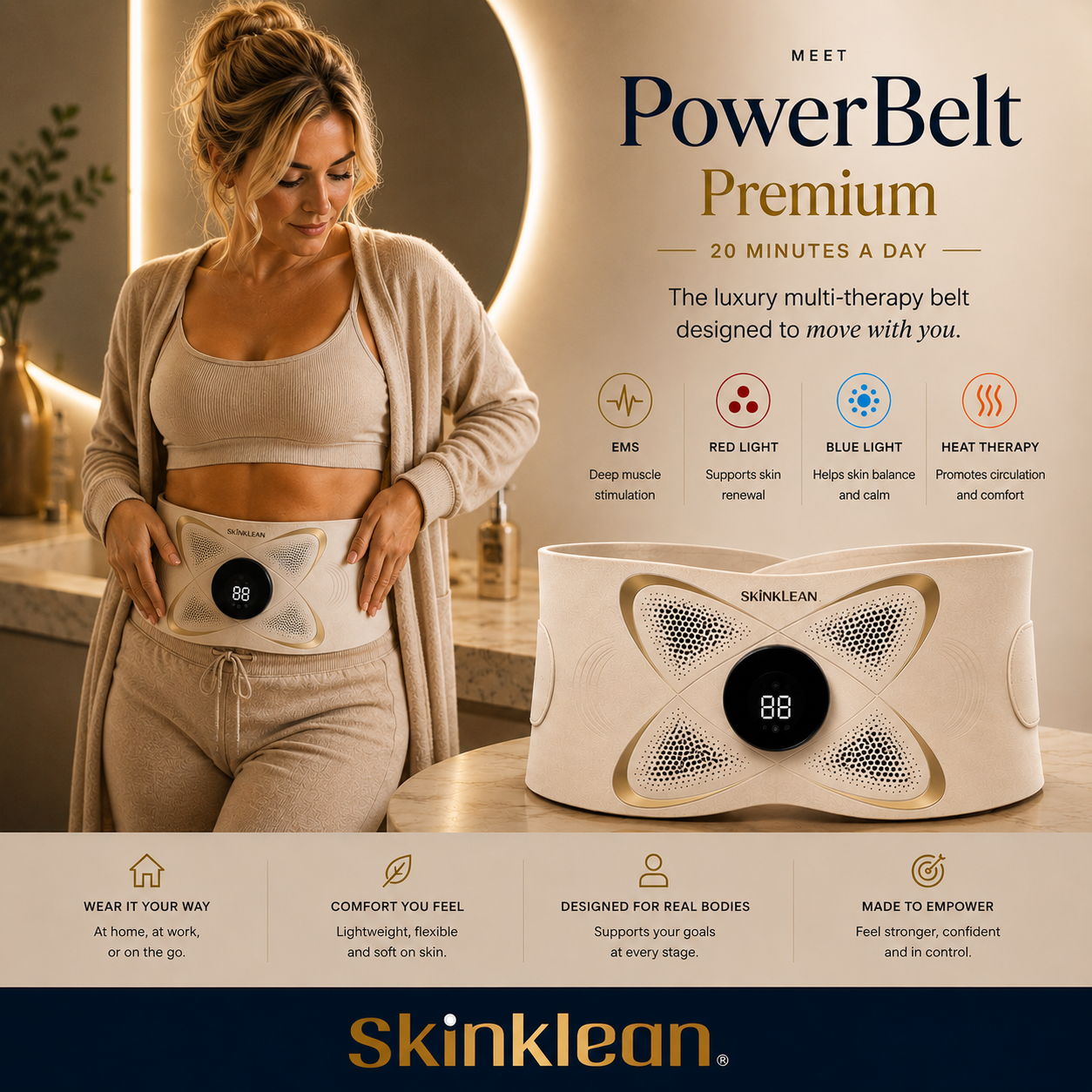 EMS Sculpting & LED & Heat Therapy PowerBelt®