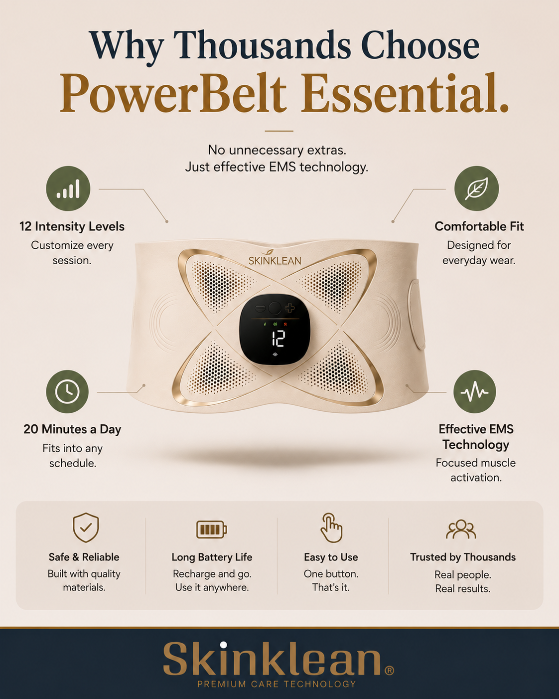 EMS Sculpting & LED & Heat Therapy PowerBelt®