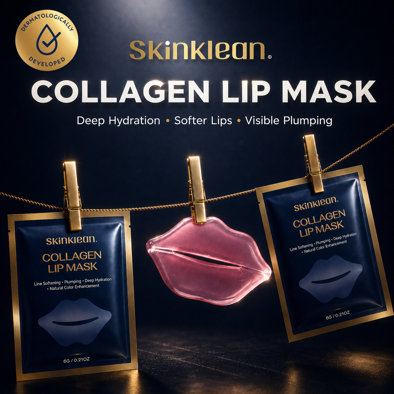 Mascarilla labial de colágeno SkinKlean©